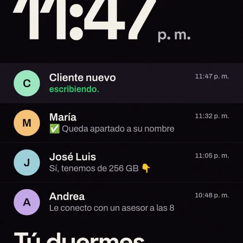 A las 11:47 de la noche te escribió un cliente listo para comprar. Le contestaste a las 8. Ya le había…