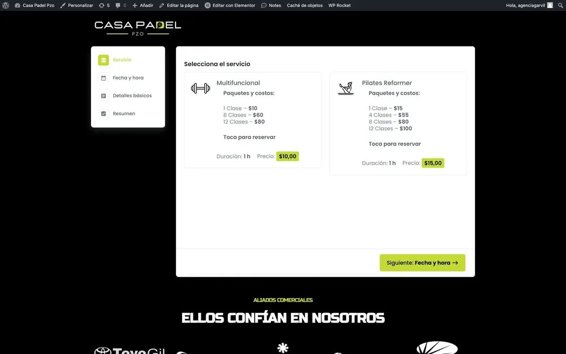 Casa Padel · Booking